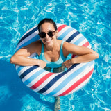 PoolCandy US2136SS Pool Tube, Inflatable Profile, Vinyl, Blue/Red/White