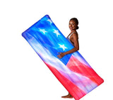 PoolCandy Stars and Stripes Series US4452USL Deluxe-Size American-Flag Pool Raft, PVC, Multi-Color