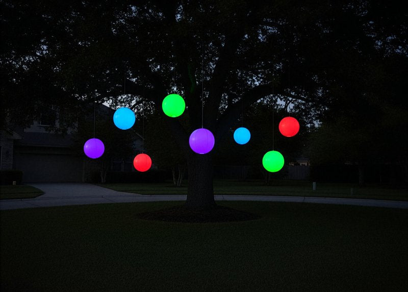 PoolCandy Illuminated IL1220MU Beach Ball, 13-3/4 in Dia