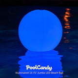 PoolCandy Illuminated IL1220MU Beach Ball, 13-3/4 in Dia