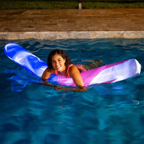 PoolCandy Stars and Stripes Series US1754USL Big-Size American-Flag Pool Noodle, Cylindrical, PVC, Multi-Color