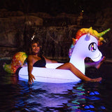 PoolCandy PC2942UNI Illuminated LED Pool Tube, Inflatable Profile, PVC, Multi-Color