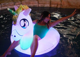 PoolCandy PC2942UNI Illuminated LED Pool Tube, Inflatable Profile, PVC, Multi-Color