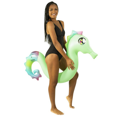 PoolCandy PC1740SEA Ride-On Pool Noodle, Seahorse, PVC, Multi-Color