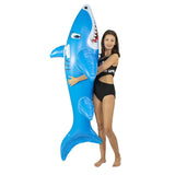 PoolCandy PC1760SHK Giant Ride-On, Inflatable Profile, Shark, PVC, Blue