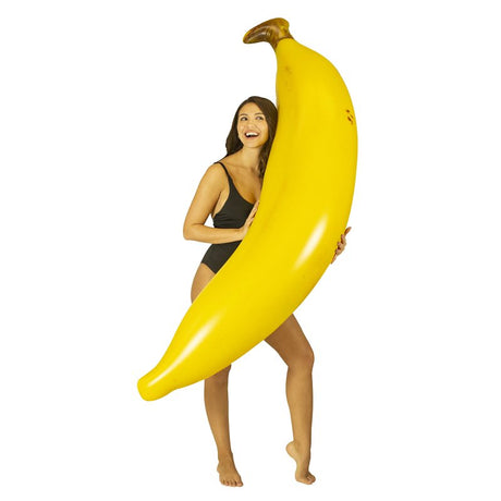 PoolCandy PC1523BN Pool Raft, Inflatable Profile, Banana, PVC