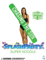 PoolCandy SplashParty Series PC1524GN1 Chasing the Sun Super Noodle, Inflatable Profile, PVC, Sour Apple Green