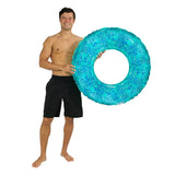 PoolCandy SplashParty Series PC2236AQG Beach and Pool Tube, Aqua Glitter