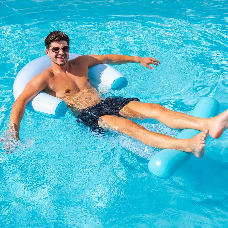 PoolCandy PC1670OM1 Deluxe Mesh Sun Chair, Blue Ombre