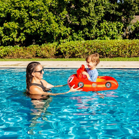 PoolCandy Little Tikes Series LT2722FT Toddler Ride-On Pool Float, Fire Truck, PVC, Red