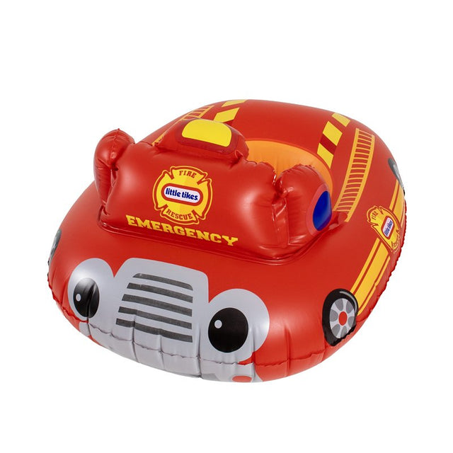 PoolCandy Little Tikes Series LT2722FT Toddler Ride-On Pool Float, Fire Truck, PVC, Red