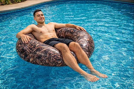 PoolCandy RealTree Max 7 Series RT2046MX7 Pool Tube, Inflatable Profile, PVC, Brown