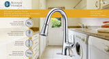 PULL-DOWN LNDRY FAUCET 1H CHRM