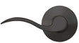 Schlage Accent Series F10GACC622 Passage Hall/Closet Door Handle, Lever Handle, Metal, Matte Black, Universal Hand