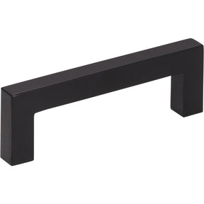 KasaWare K7063MB-8 Square Bar Cabinet Pull, 3-3/8 in L Handle, 1-1/8 in Projection, Zinc, Matte Black