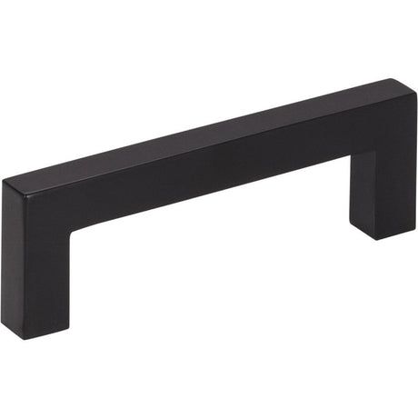 KasaWare K7063MB-8 Square Bar Cabinet Pull, 3-3/8 in L Handle, 1-1/8 in Projection, Zinc, Matte Black