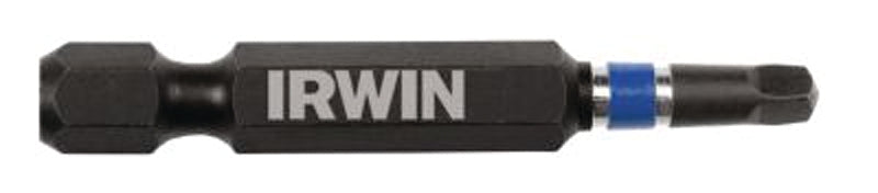 Irwin 1837477 Power Bit, #2 Drive, Square Recess Drive, 1/4 in Shank, Hex Shank, 2 in L, S2 Steel, Pack of 10