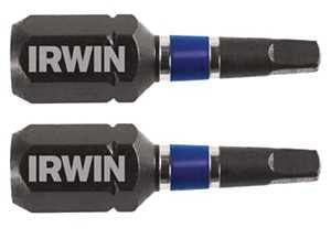 Irwin IWAF31SQ12 Insert Bit, #1 Drive, Square Drive, 1/4 in Shank, Hex Shank, 1 in L, Steel