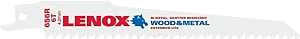 Lenox 20573S656R Reciprocating Saw Blade, Applicable Materials: Ferrous/Non-Ferrous Metal, Nail-Embedded Wood, 3/4 in W