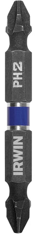 Irwin 1870983 Power Bit, #2 Drive, Phillips Drive, 1/4 in Shank, Hex Shank, 2-3/8 in L, High-Grade Steel