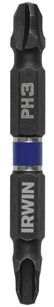 Irwin 1870984 Power Bit, #3 Drive, Phillips Drive, 1/4 in Shank, Hex Shank, 2-3/8 in L, High-Grade Steel