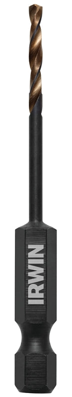 IRWIN 1871023 Impact Drill Bit, 3/32 in Dia, 2-5/8 in OAL, Spiral Flute, 1/4 in Dia Shank, Hex Shank