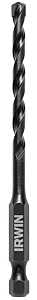 Irwin 1870543 Impact Drill Bit, 3/16 in Dia, 4 in OAL, 1-Flute, 1/4 in Dia Shank, Hex Shank