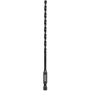 Irwin 1870545 Impact Drill Bit, 5/32 in Dia, 6 in OAL, 1-Flute, 1/4 in Dia Shank, Hex Shank