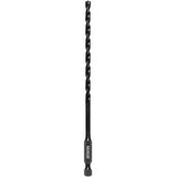 Irwin 1870546 Impact Drill Bit, 3/16 in Dia, 6 in OAL, 1-Flute, 1/4 in Dia Shank, Hex Shank