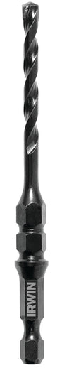 Irwin 1870567 Installer Bit, 3/16 in Dia, 4 in OAL, Spiral Flute, 2-Flute, 1/4 in Dia Shank, Quick Change Shank
