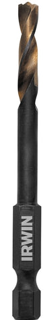 Irwin 1892820 Impact Drill Bit, 13/64 in Dia, 3-5/8 in OAL, Spiral Flute, 1/4 in Dia Shank, Hex Shank