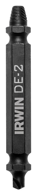 Irwin Impact SCREW-GRIP 1876222 Double End Screw Extractor, #2 Extractor, HSS