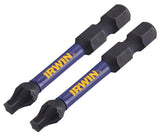 Irwin IWAF32TX252 Power Bit, T25 Drive, Torx Drive, 1/4 in Shank, Hex Shank, 2 in L, Steel