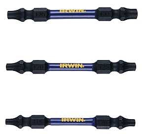 Irwin 1892093 Impact Bit Set, Steel, 3-Piece, Double-Ended
