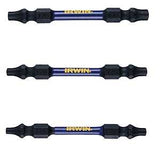 Irwin 1892093 Impact Bit Set, Steel, 3-Piece, Double-Ended
