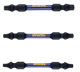 Irwin 1892093 Impact Bit Set, Steel, 3-Piece, Double-Ended