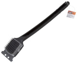 Omaha JJ18600 Grill Brush, 2-1/8 in L Brush, 2 in W Brush, Stainless Steel Bristle, Plastic Handle, 18 in L