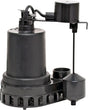 Superior Pump 92372 Sump Pump, 48 gpm, 4.1 A, 120 V, 0.33 hp, 1-1/2 in Outlet, Thermoplastic