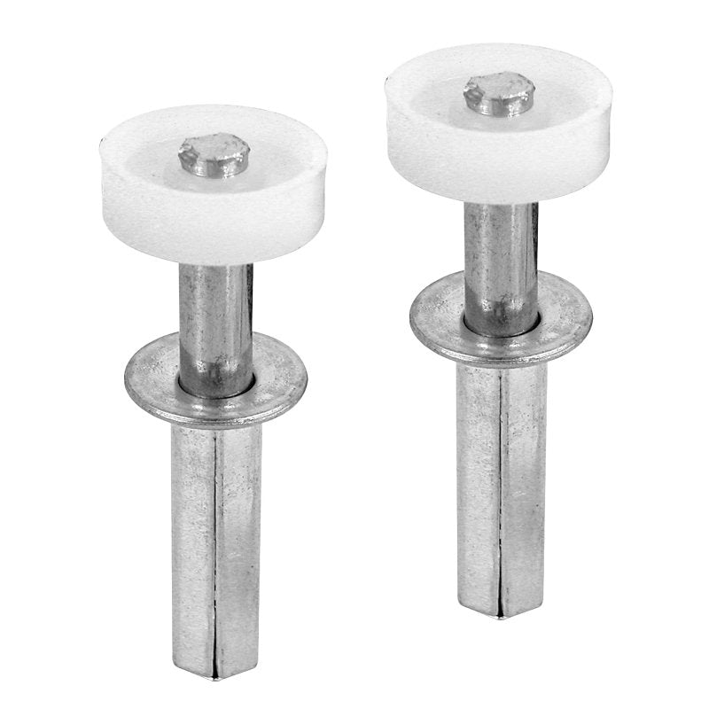 Prime-Line N 6544 Door Roller, 7/8 in Dia Roller, 1/4 in W Roller, Nylon/Steel, Silver, 1-Roller, 50 lb, Top