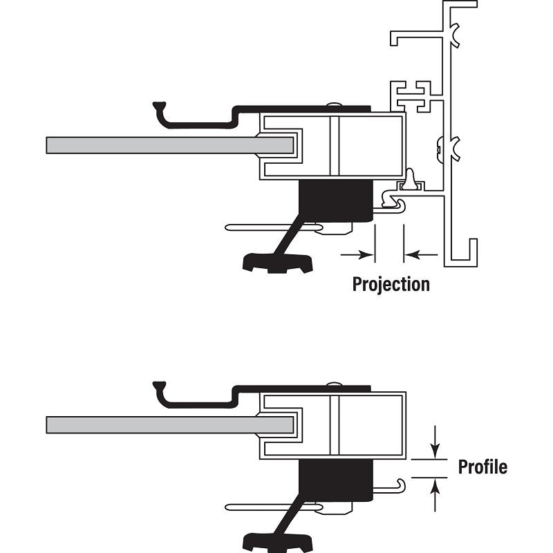 Prime-Line C 1006 Handleset, Aluminum, Anodized