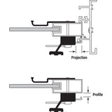 Prime-Line C 1006 Handleset, Aluminum, Anodized