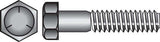 HILLMAN 7/16 in. D X 3 in. L Heat Treated Zinc Steel Hex Head Cap Screw 25 pk