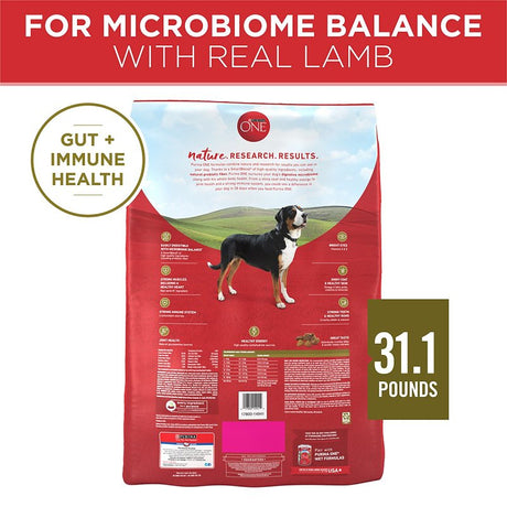 Purina SmartBlend 149419 Dog Food, Dry, Lamb, Rice Flavor, 31.1 lb