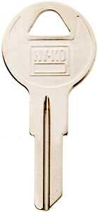 Hy-Ko 11010Y13 Key Blank, Brass, Nickel, For: Yale Cabinet, House Locks and Padlocks, Y13 Key Number, Pack of 10