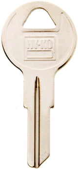 Hy-Ko 11010Y13 Key Blank, Brass, Nickel, For: Yale Cabinet, House Locks and Padlocks, Y13 Key Number, Pack of 10