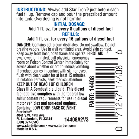 Star brite Star Tron Diesel Fuel Treatment 8 oz
