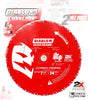 Diablo Demo Demon D0724DVPX Circular Saw Blade, 7-1/4 in Dia, 5/8 in Arbor, 24-Teeth, Carbide Cutting Edge, Pack of 10