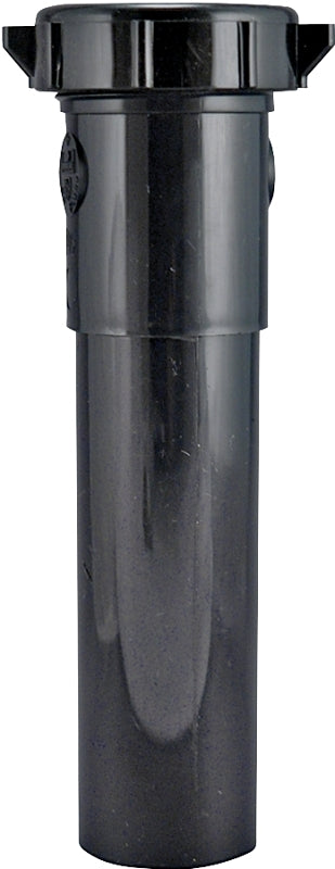 Plumb Pak PP55-12B Pipe Extension Tube, 1-1/2 in, 12 in L, Plastic, Black