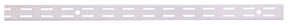 ProSource 25202PHL Shelf Standard, 2 mm Thick Material, 1 in W, 25-1/2 in H, Steel, White