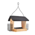 Nature's Way CWF28 Hopper Bird Feeder, 3 qt, Mixed Seeds, Suet Cake, Sunflower Seed, Cedar/Steel, Clear, 10 in H